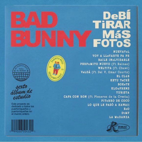 Bad Bunny - DeBÍ TiRAR MáS FOToS Double Vinyl Gatefold - Picture 2 of 2